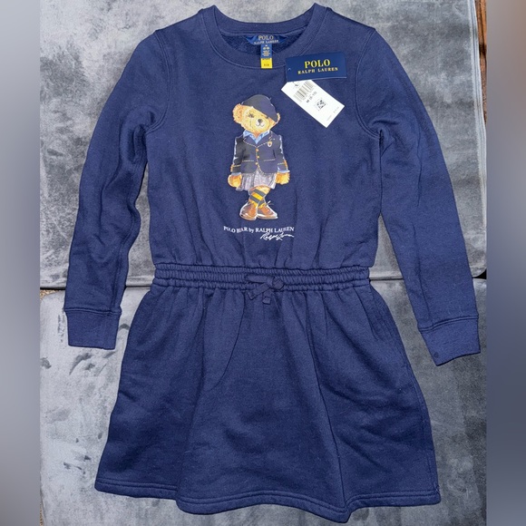 ralph lauren polo bear fleece dress - Picture 2 of 11